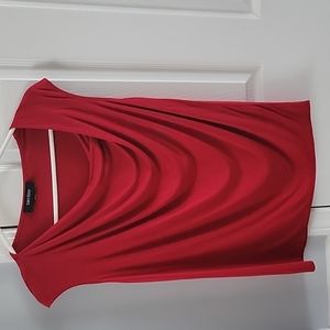 Karen Kane Small Red Dressy Sleeveless Top